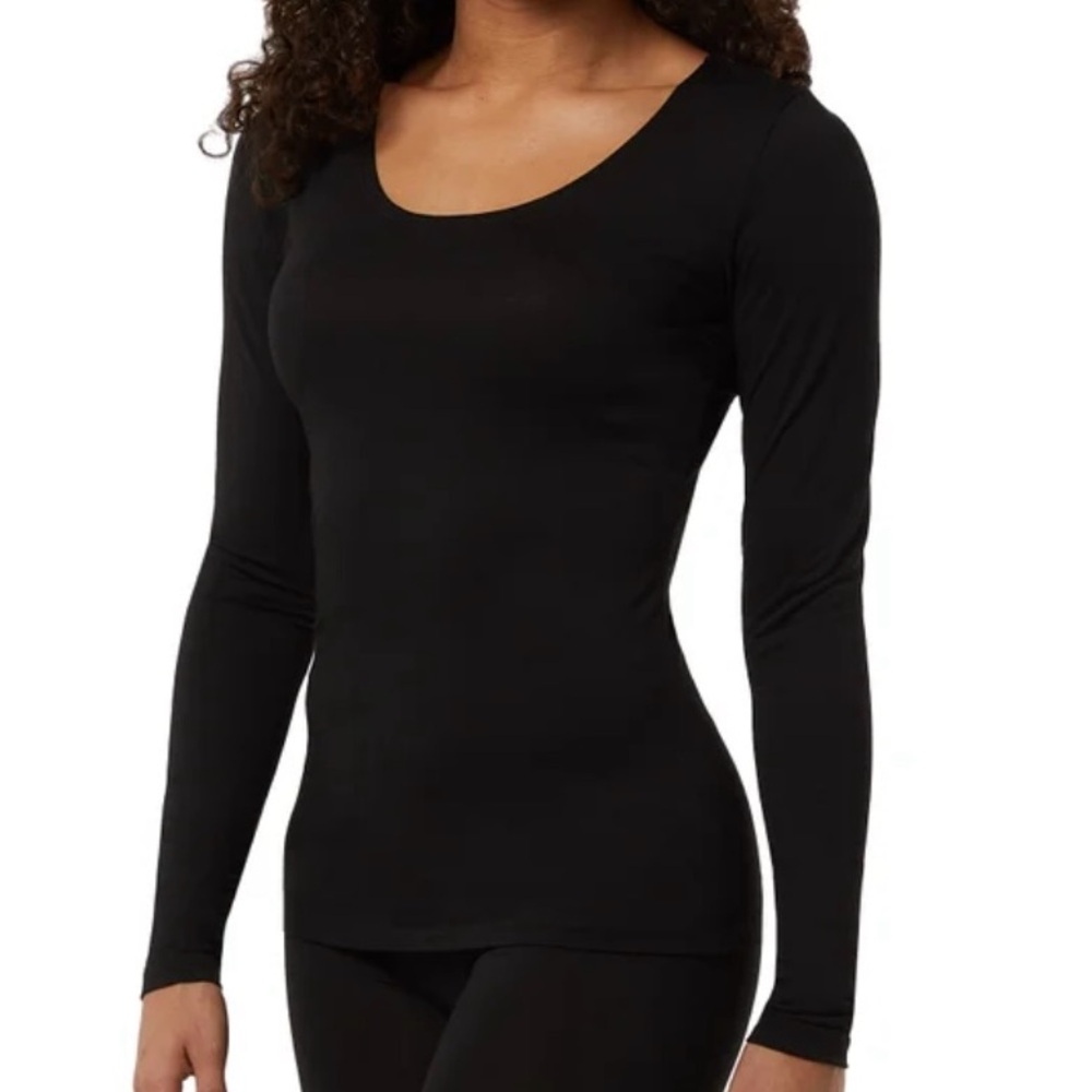 32 Degrees Women's Black Long Sleeve Top 2-Pack